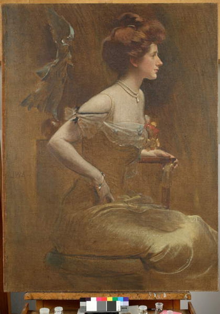 Detail of Mrs. Thomas Hastings, 1901 by John White Alexander