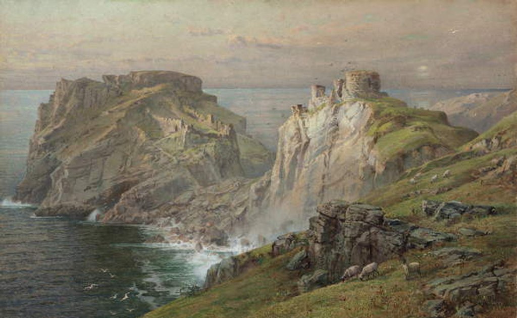 Detail of Tintagel, 1881 by William Trost Richards