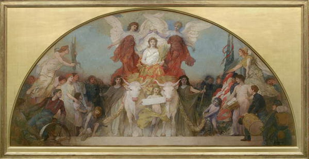 Detail of Study for Minnesota, Granary of the World, 1904 by Edwin Howland Blashfield