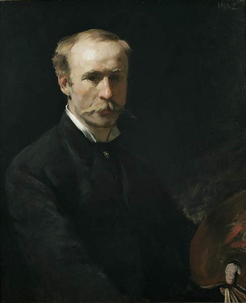 Detail of Frederick Dielman, 1882 by Frank Duveneck