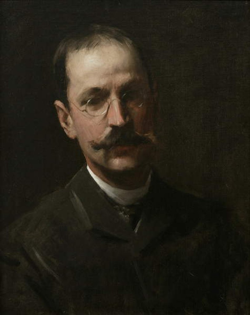 Detail of Walter Launt Palmer, 1887 by William Merritt Chase