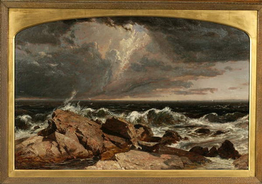 Detail of Coast Scene, 1855 by Jasper Francis Cropsey