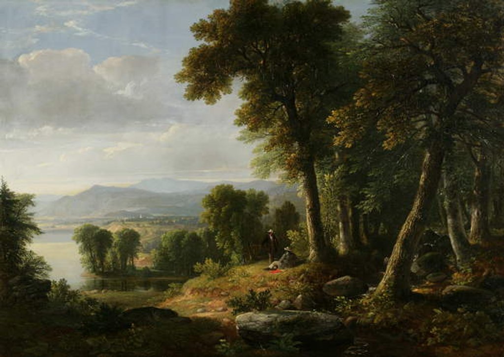 Detail of Landscape, 1850 by Asher Brown Durand