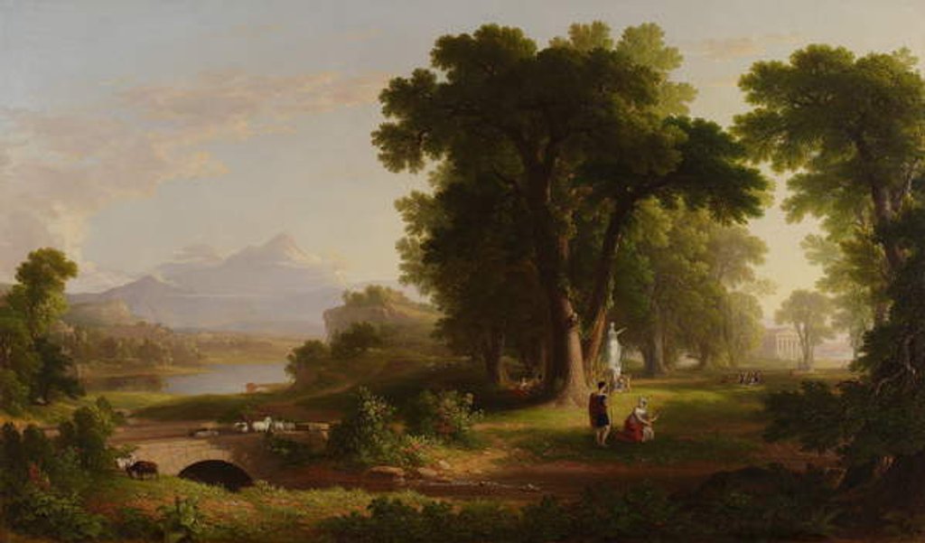 Detail of The Morning of Life, 1840 by Asher Brown Durand