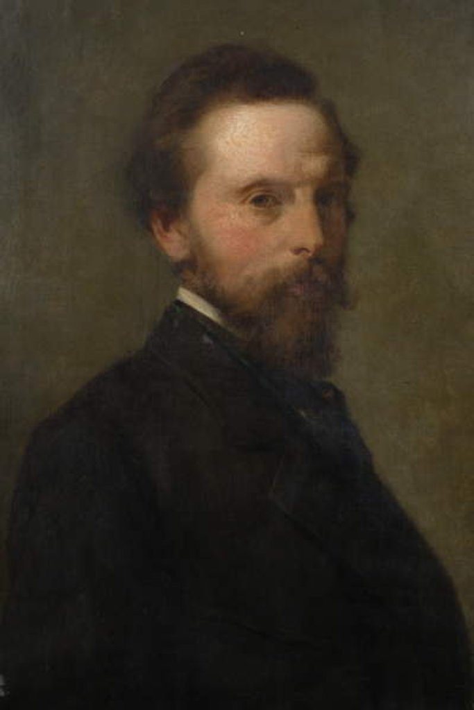 Detail of Self-Portrait by Seymour Joseph Guy