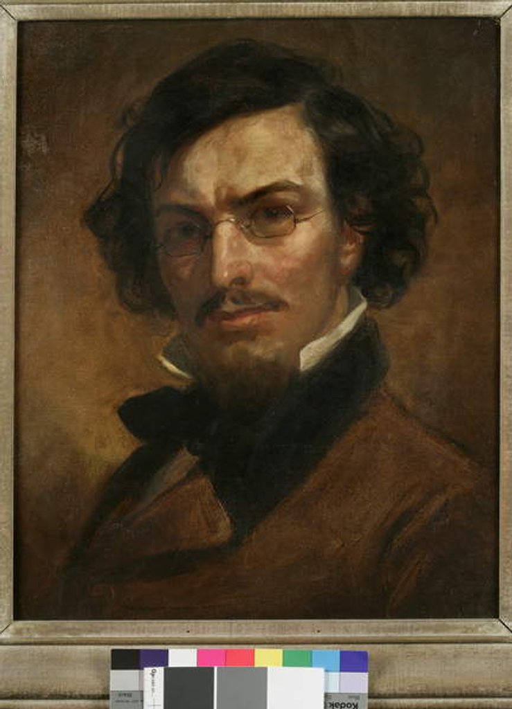 Detail of George Inness by Daniel Huntington