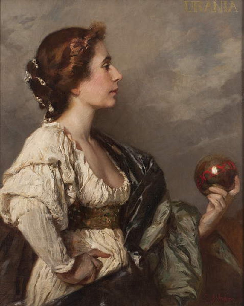 Detail of Urania, 1895 by Samuel Isham