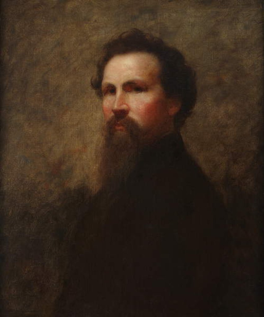 Detail of Self-Portrait by Eastman Johnson