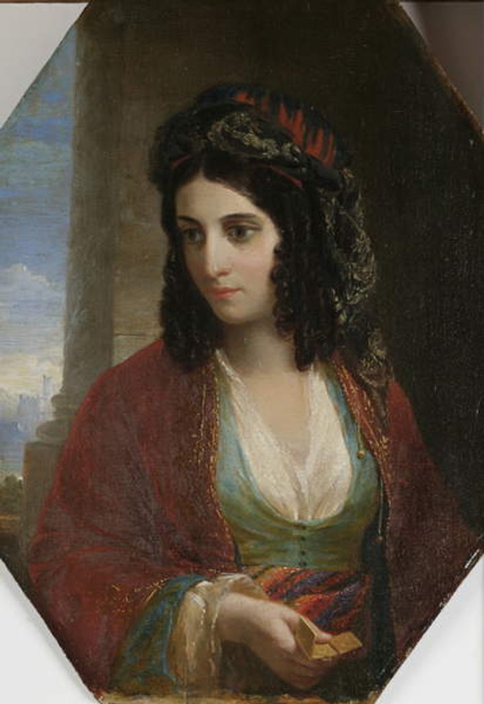 Detail of Circassian Girl by Miner Kilbourne Kellogg