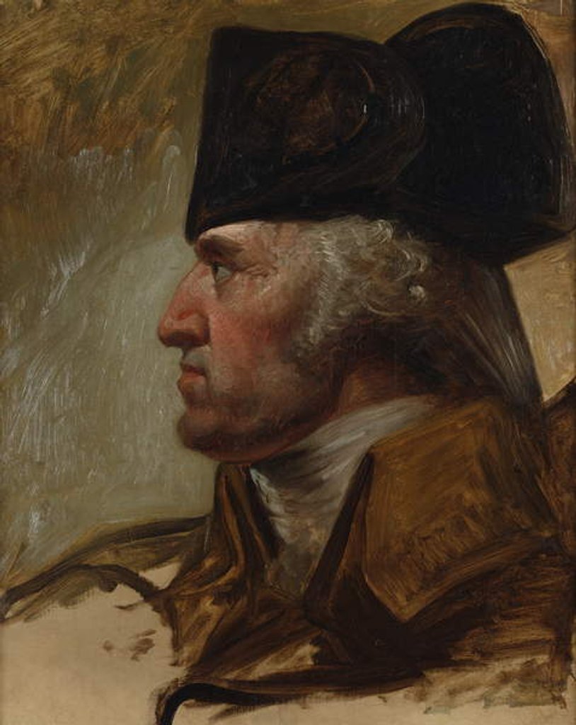 Detail of George Washington, Study for Washington Crossing the Delaware, c.1850 by Emanuel Gottlieb Leutze