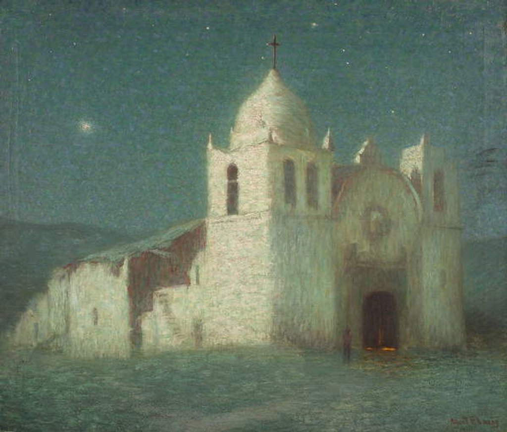 Detail of The Old Mission House by Albert Pike Lucas