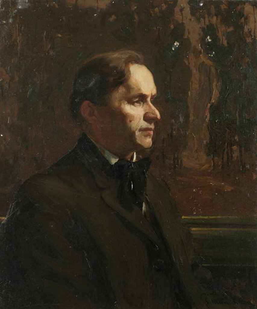 Detail of William Wendt by Jean Mannheim