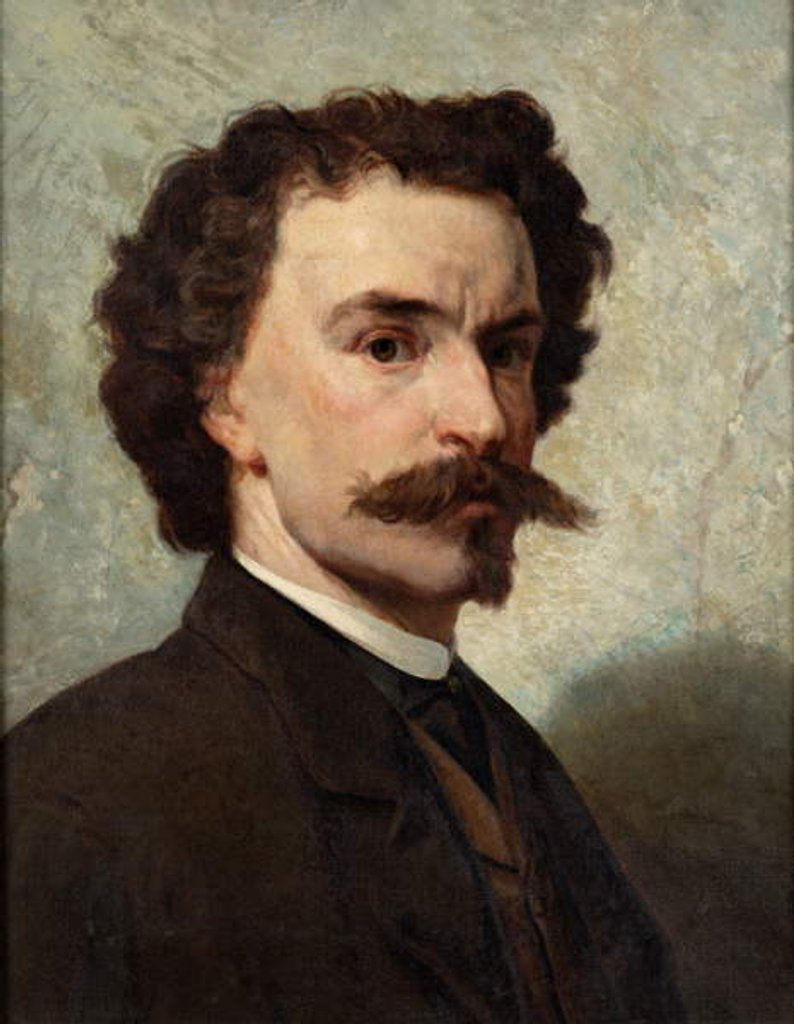 Detail of Self-Portrait by Victor Nehlig