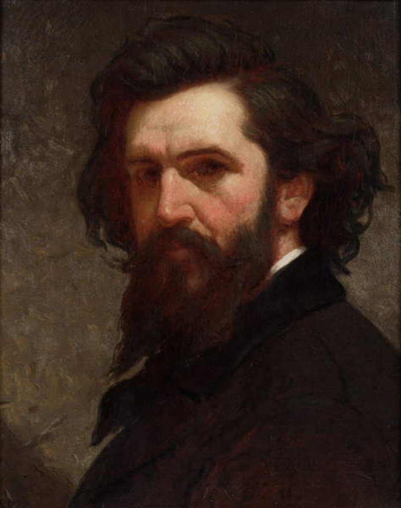 Detail of Self-Portrait by Thomas Satterwhite Noble