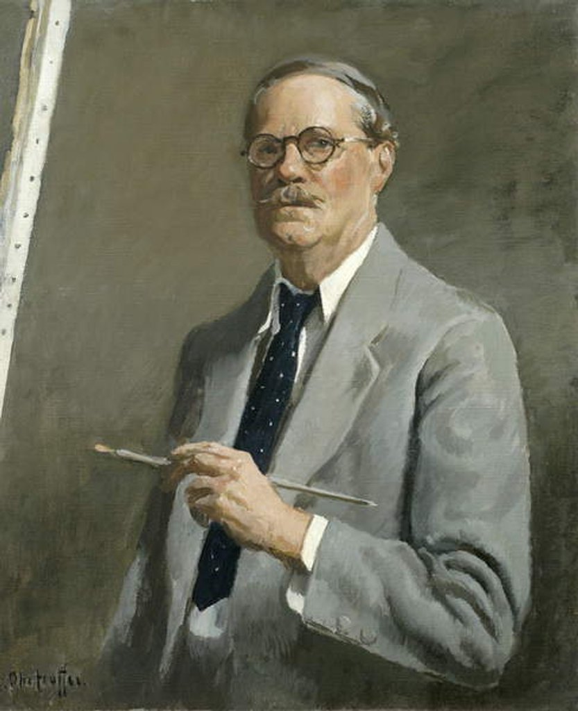 Detail of Self-Portrait by George Oberteuffer