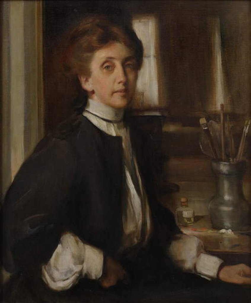 Detail of Self-Portrait, 1909 by Edith Mitchill Prellwitz