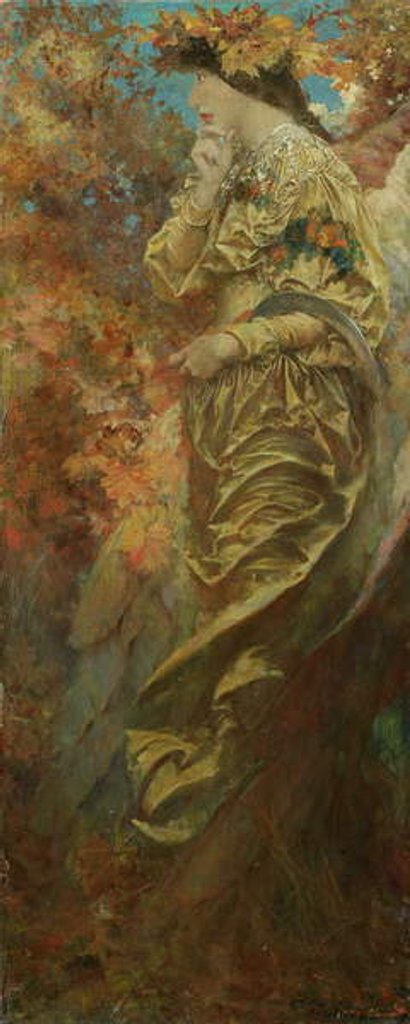 Detail of Autumn, 1900 by Howard Pyle