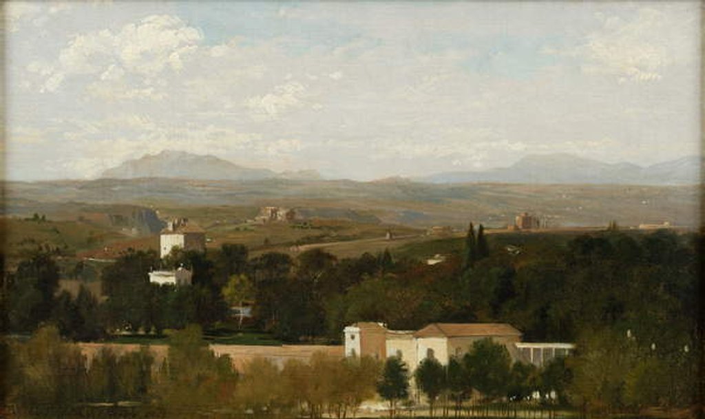 Detail of View Near Rome, 1864 by Jules Emile Saintin