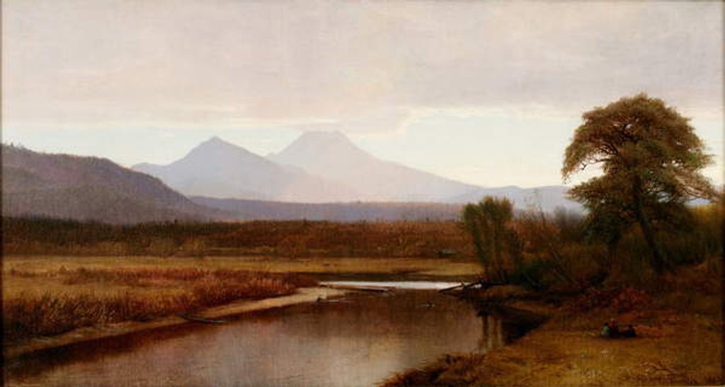 Detail of On the Saco, North Conway by Aaron Draper Shattuck