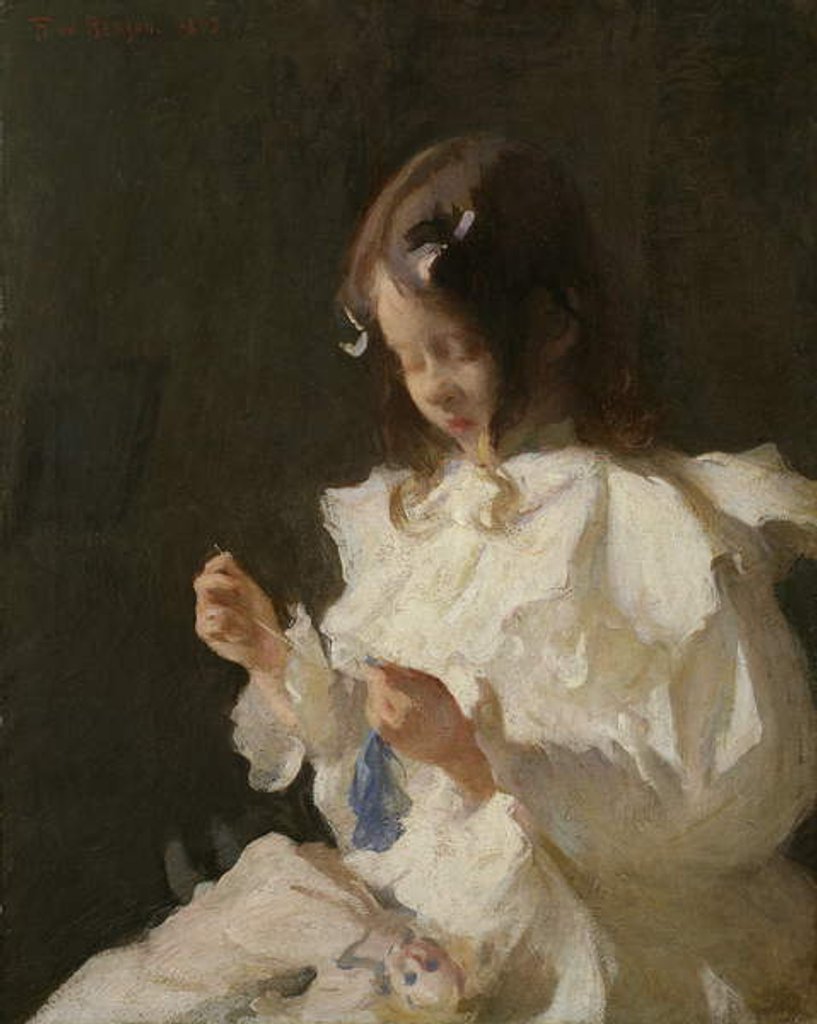 Detail of My Daughter Josephine by Edmund Charles Tarbell