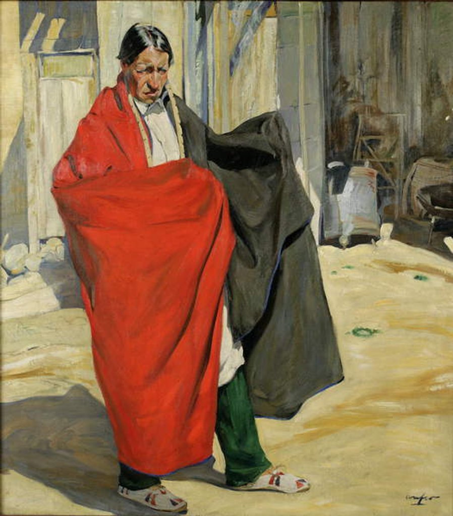 Detail of Jim, 1918 by Walter Ufer