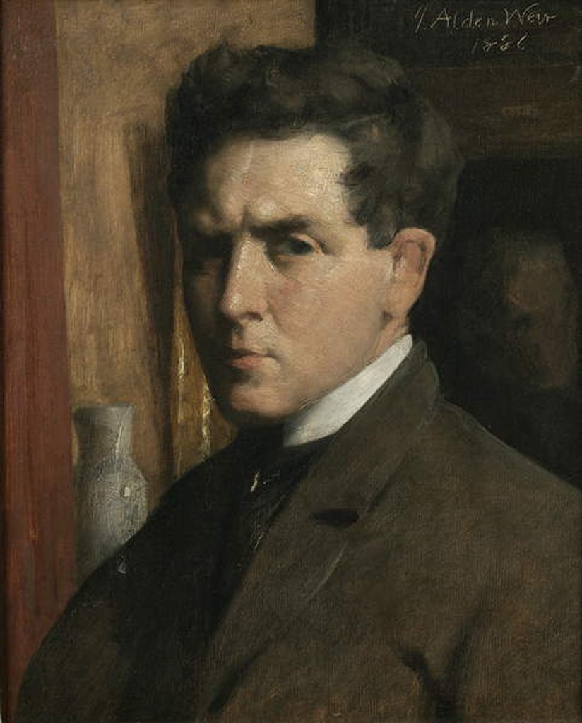 Detail of Self-Portrait, 1886 by Julian Alden Weir