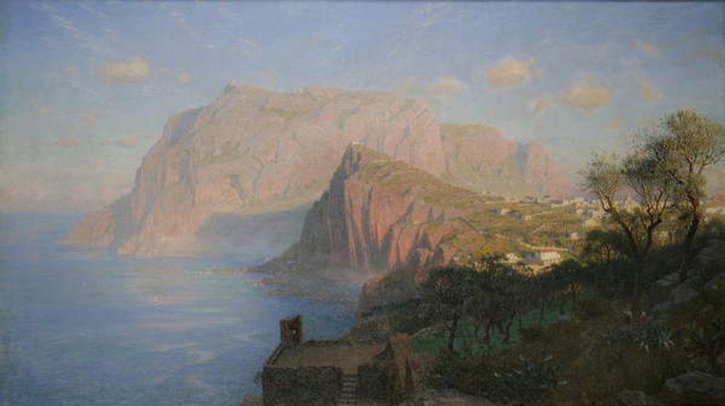 Detail of Sunrise at Capri by William Stanley Haseltine