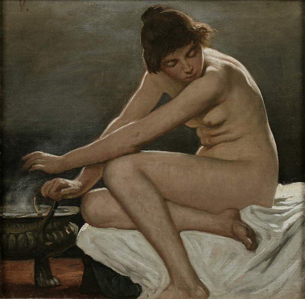 Detail of Study for 'La Strega, the Witch' by Elihu Vedder