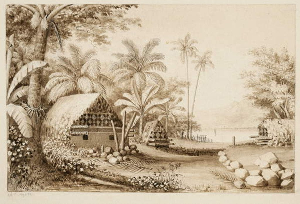 Detail of Tombs at Muthuata Island, Fiji by Alfred Thomas Agate