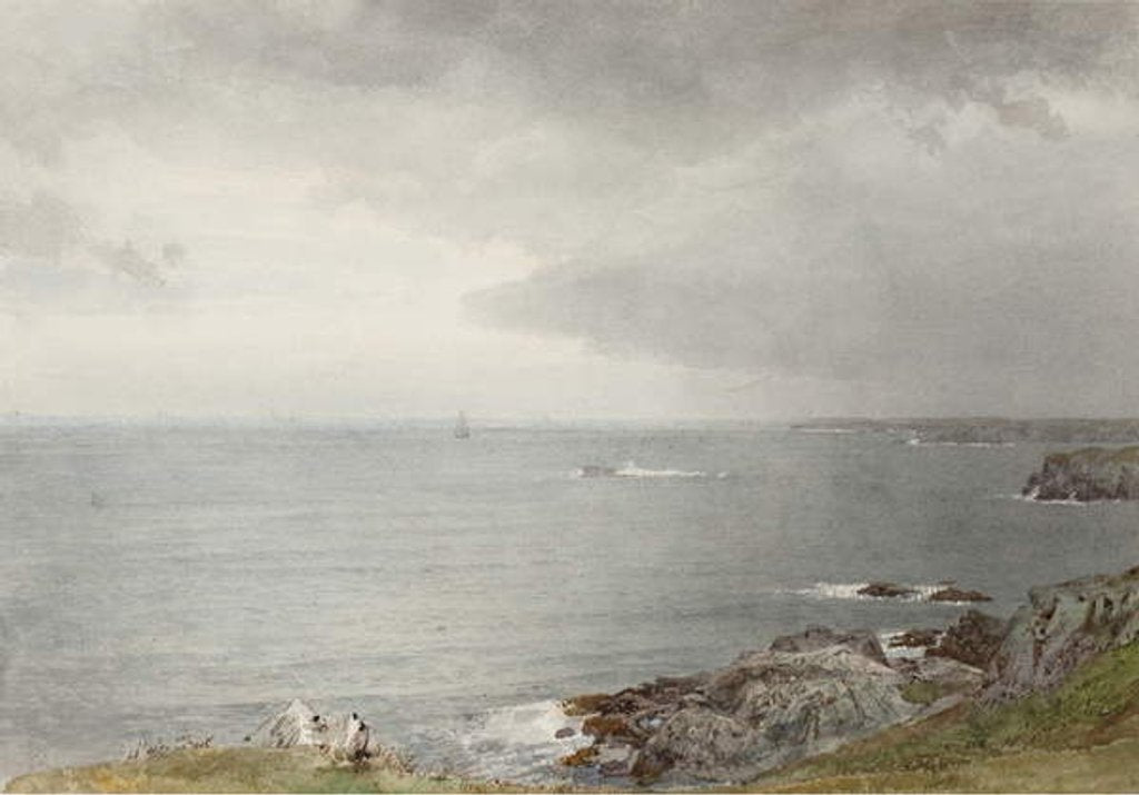 Detail of The Coming Rain, Narragansett Bay, c.1874-80 by William Trost Richards