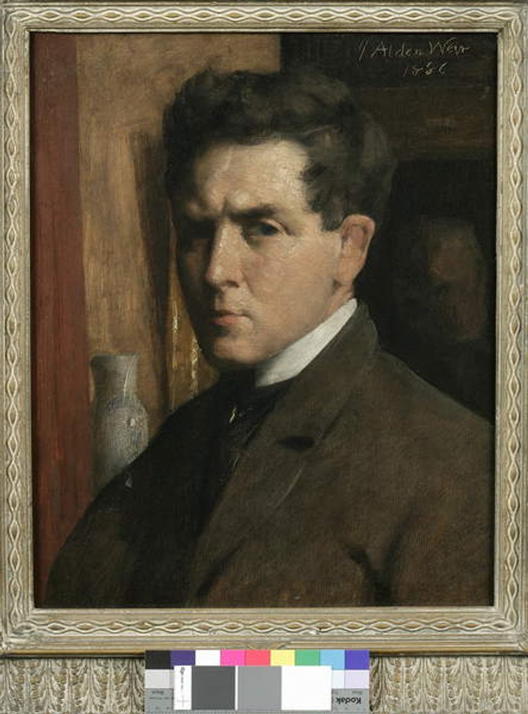 Detail of Self Portrait, 1886 by Julian Alden Weir