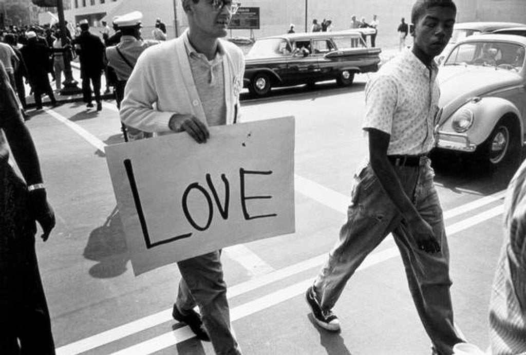 Detail of The March on Washington: Love, 28th August 1963 by Nat Herz