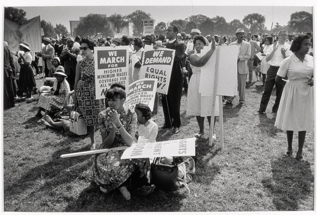 Detail of The March on Washington: At Washington Monument Grounds, 28th August 1963 by Nat Herz
