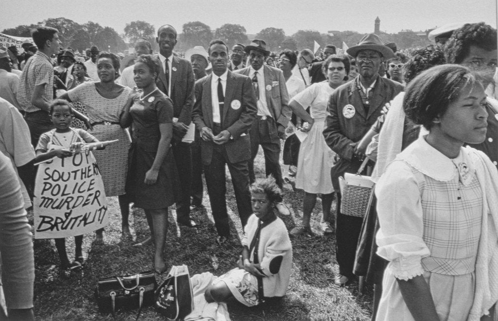 Detail of The March on Washington: Washington Monument Grounds, 28th August 1963 by Nat Herz