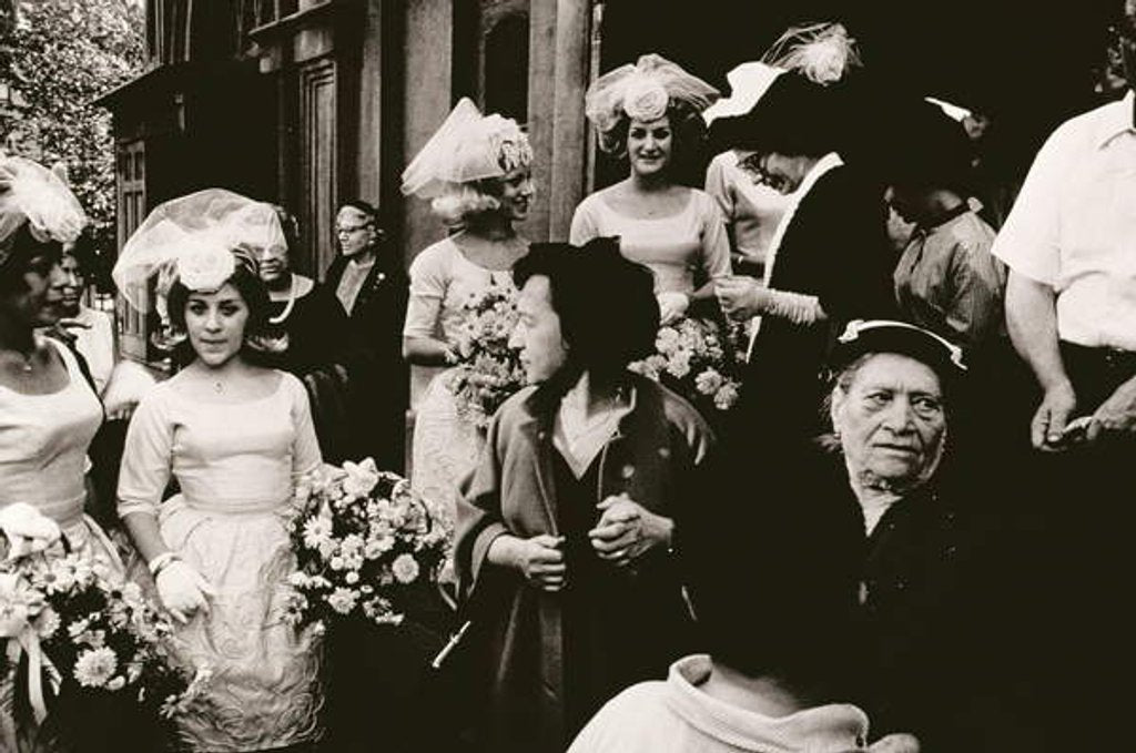 Detail of Old St. Patrick's, Mulberry Street Wedding, c.1953-64 by Nat Herz