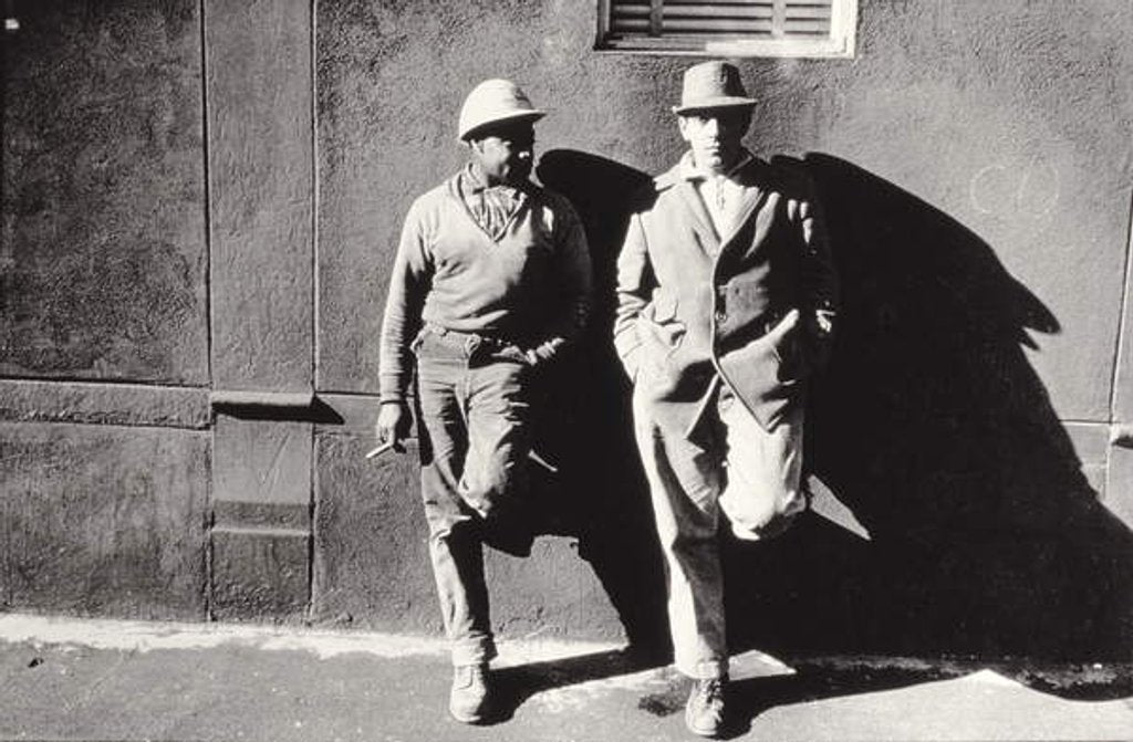 Detail of Two Workmen Against a Building, New York City, Untitled 43, c.1953-64 by Nat Herz