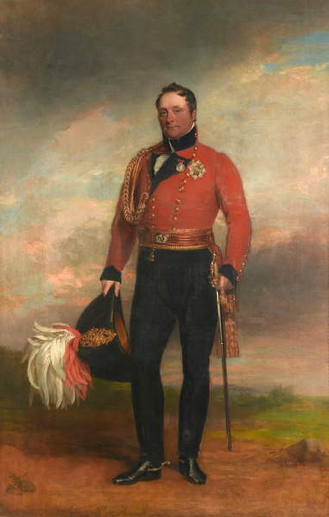Detail of Lieutenant-General Rowland, Lord Hill, c.1819 by George Dawe