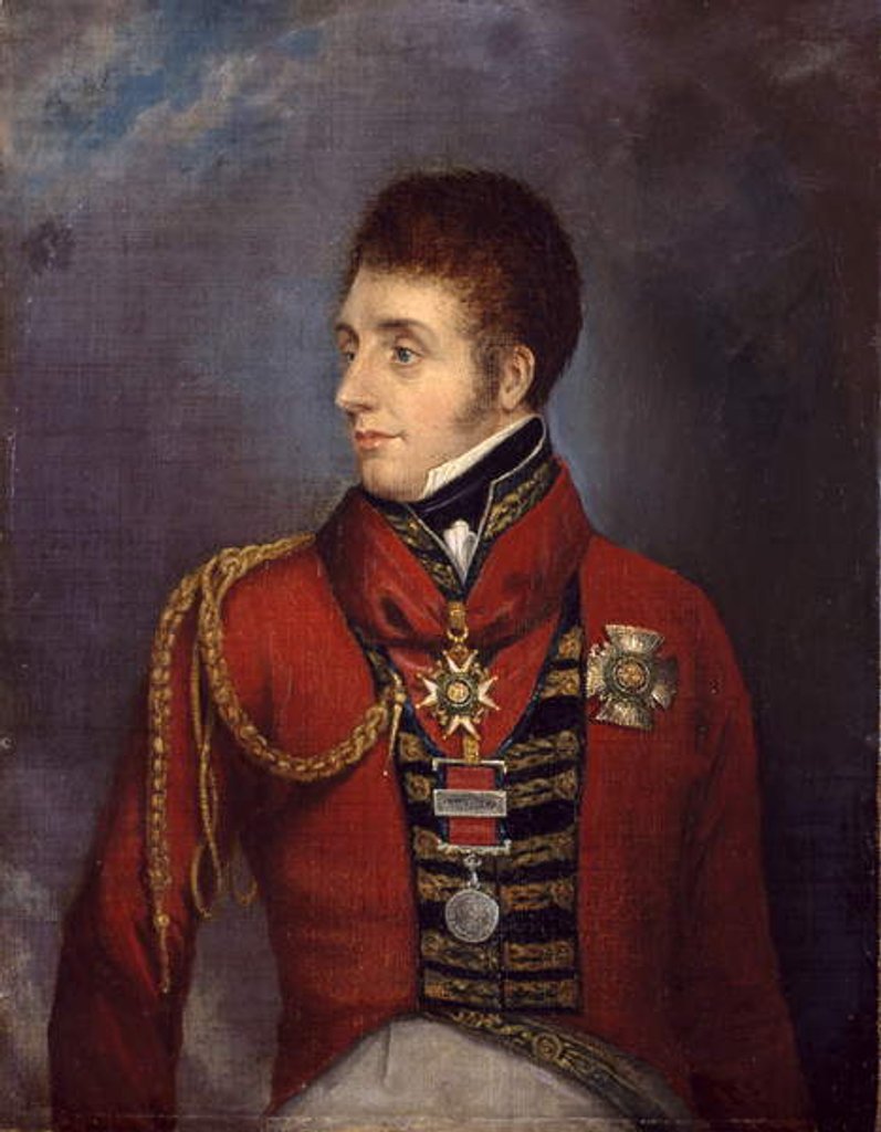 Detail of Major-General The Honourable Sir William Ponsonby, c.1815 by English School