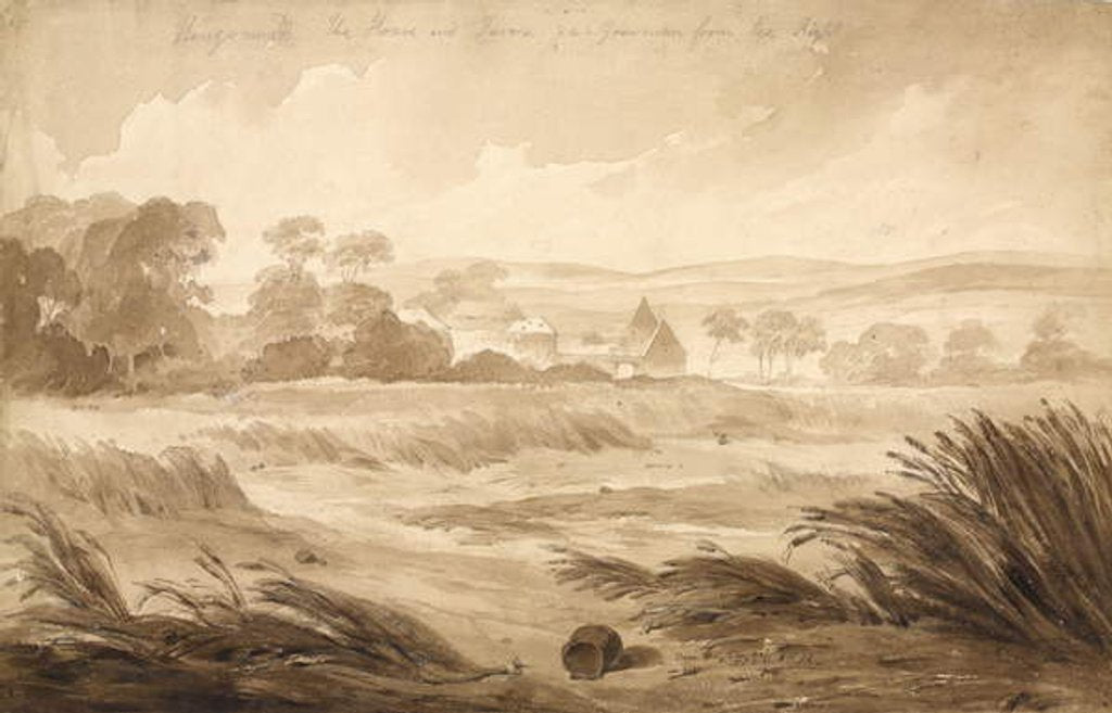 Detail of No 1 Hougomont The House and farme du - Gourman from the Right, 1815 by Denis Dighton