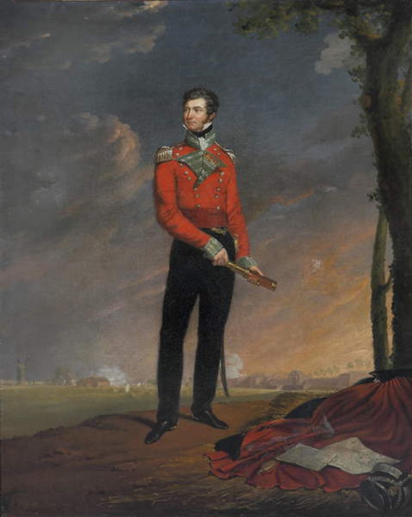 Detail of Major Sir Neil Campbell, 1819 by Edouard Pingret