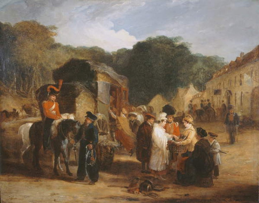 Detail of The Village of Waterloo by George Jones