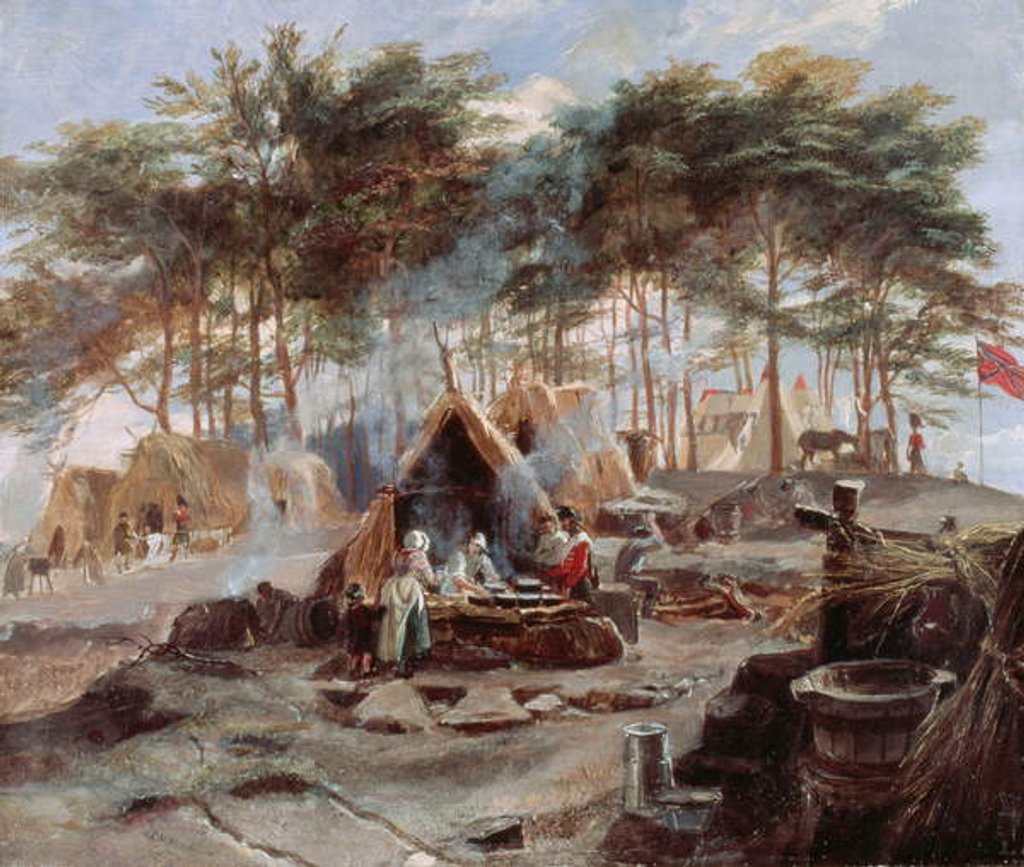 Detail of Chobham Camp, 1853 by Edward Matthew Ward