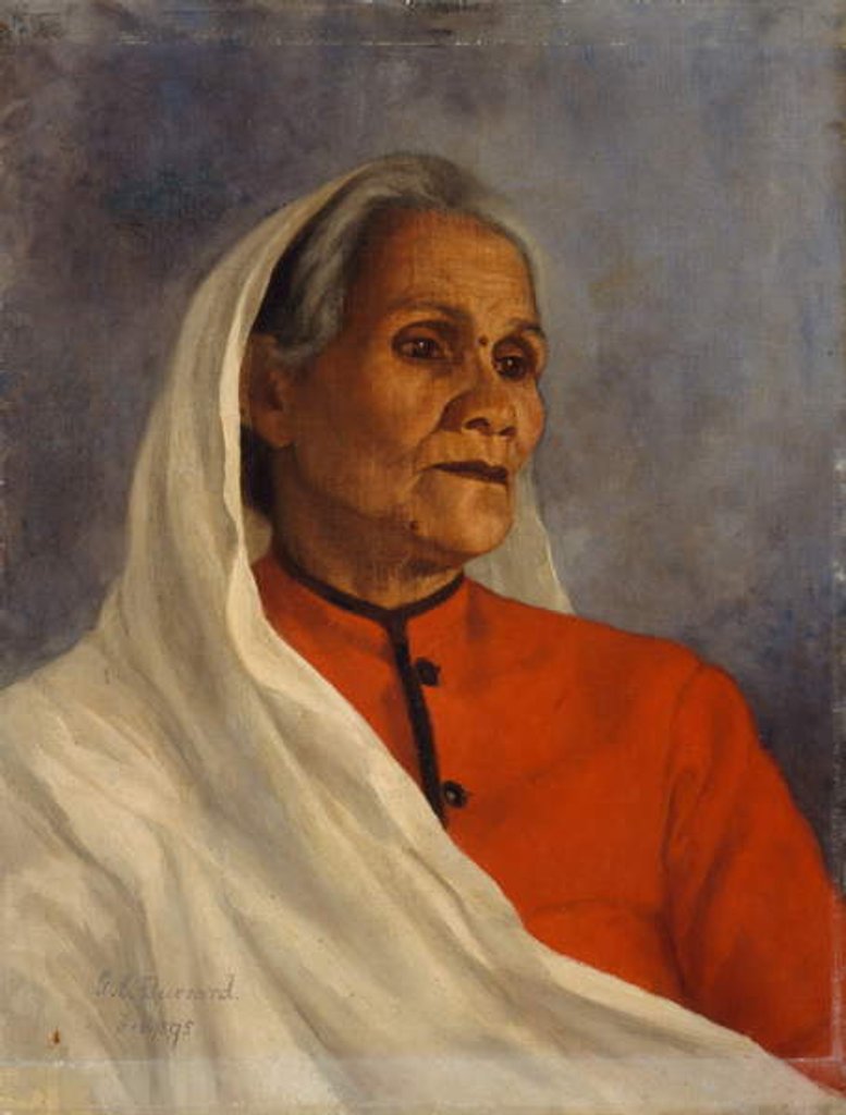 Detail of Nussiban, our ayah, 1895 by Gertrude Ellen Burrard