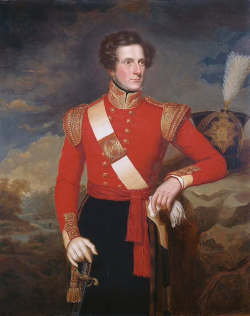 Detail of Lieutenant Robert Hay c.1838 by English School