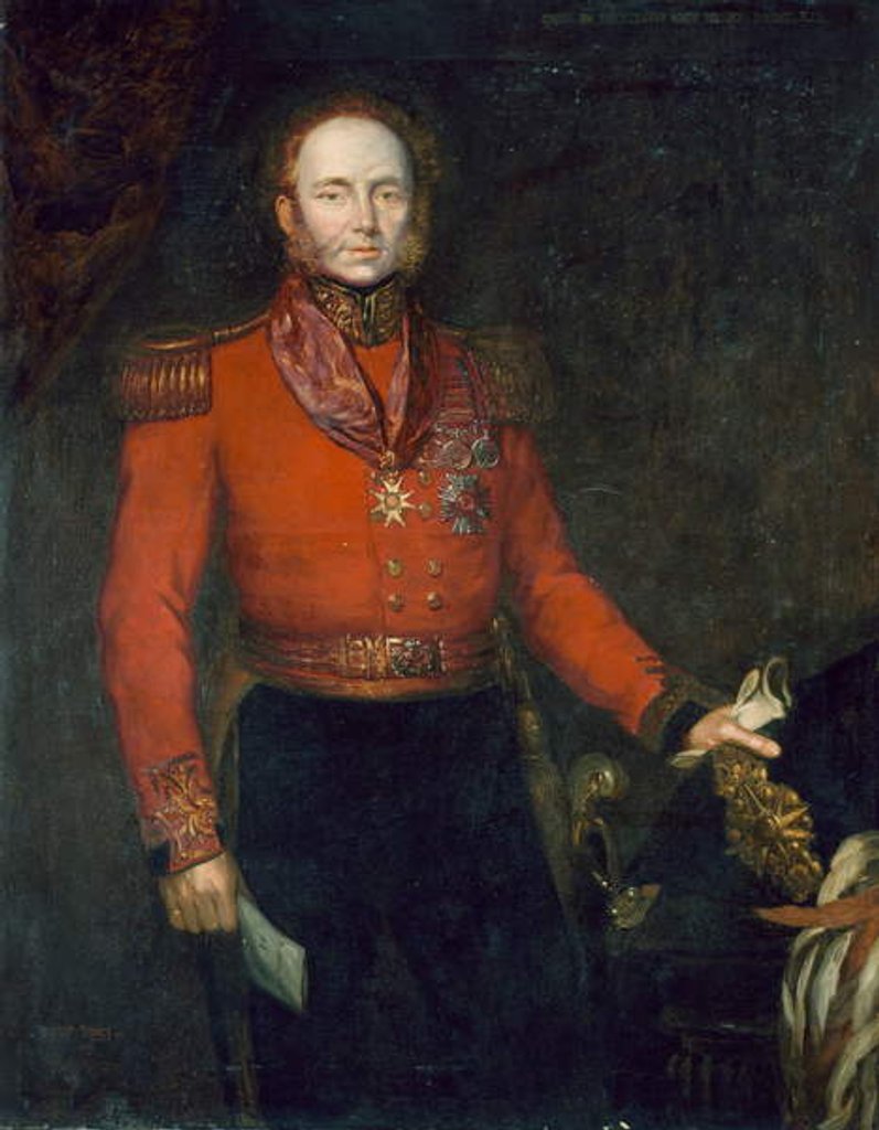 Detail of Major General John Alexander Dunlop Agnew Wallace 1835 by Herbert Sidney