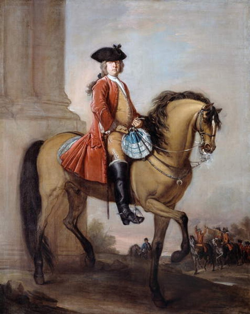 Detail of Brigadier and Lieutenant Richard Gifford c.1727 by Bartholomew Dandridge