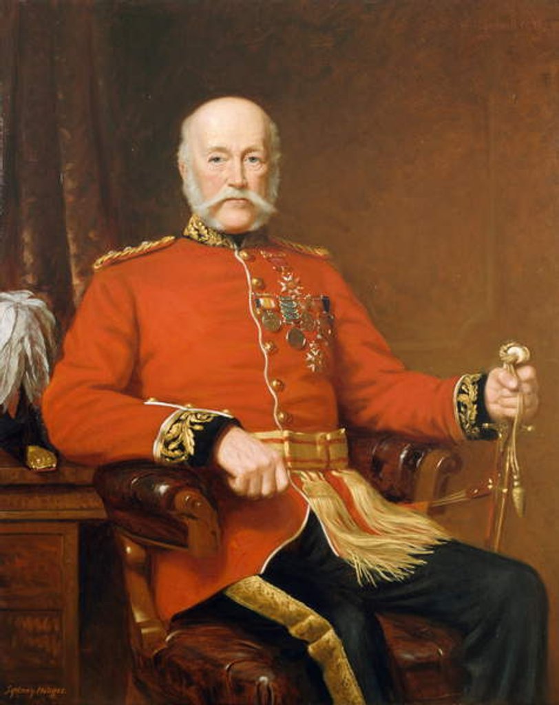 Detail of General Joseph Edwin Thackwell CB 1894 by J. Sydney Willis Hodges