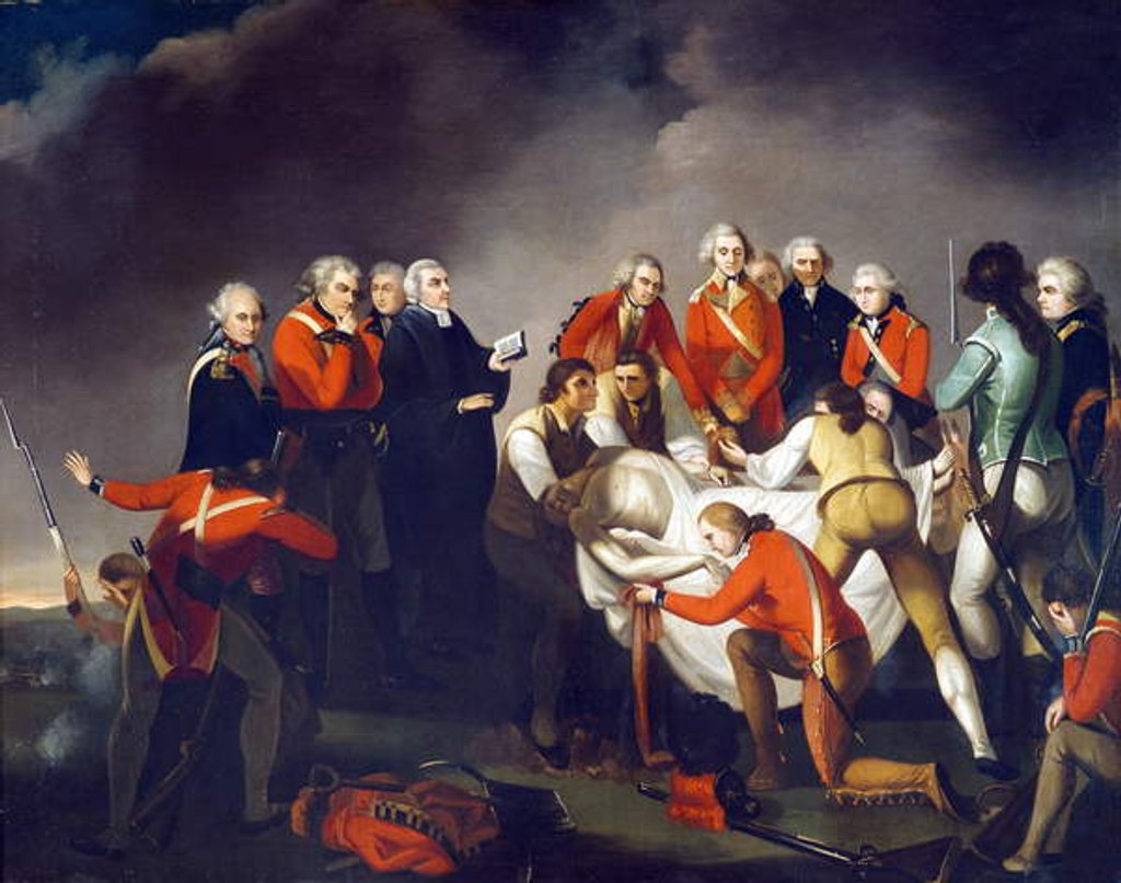Detail of The Burial of General Simon Fraser after the Battle of Saratoga in 1777, c.1800 by John Graham