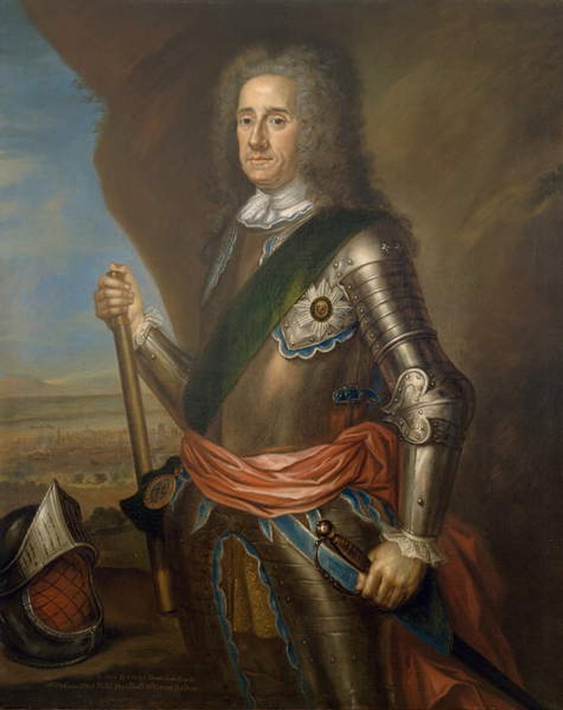 Detail of Lord George Hamilton Earl of Orkney, c.1736 by Martin Maingaud