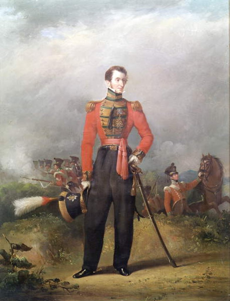 Detail of Lieutenant General Sir Thomas Bradford KCB, c.1825 by John (attr. to) Pardon
